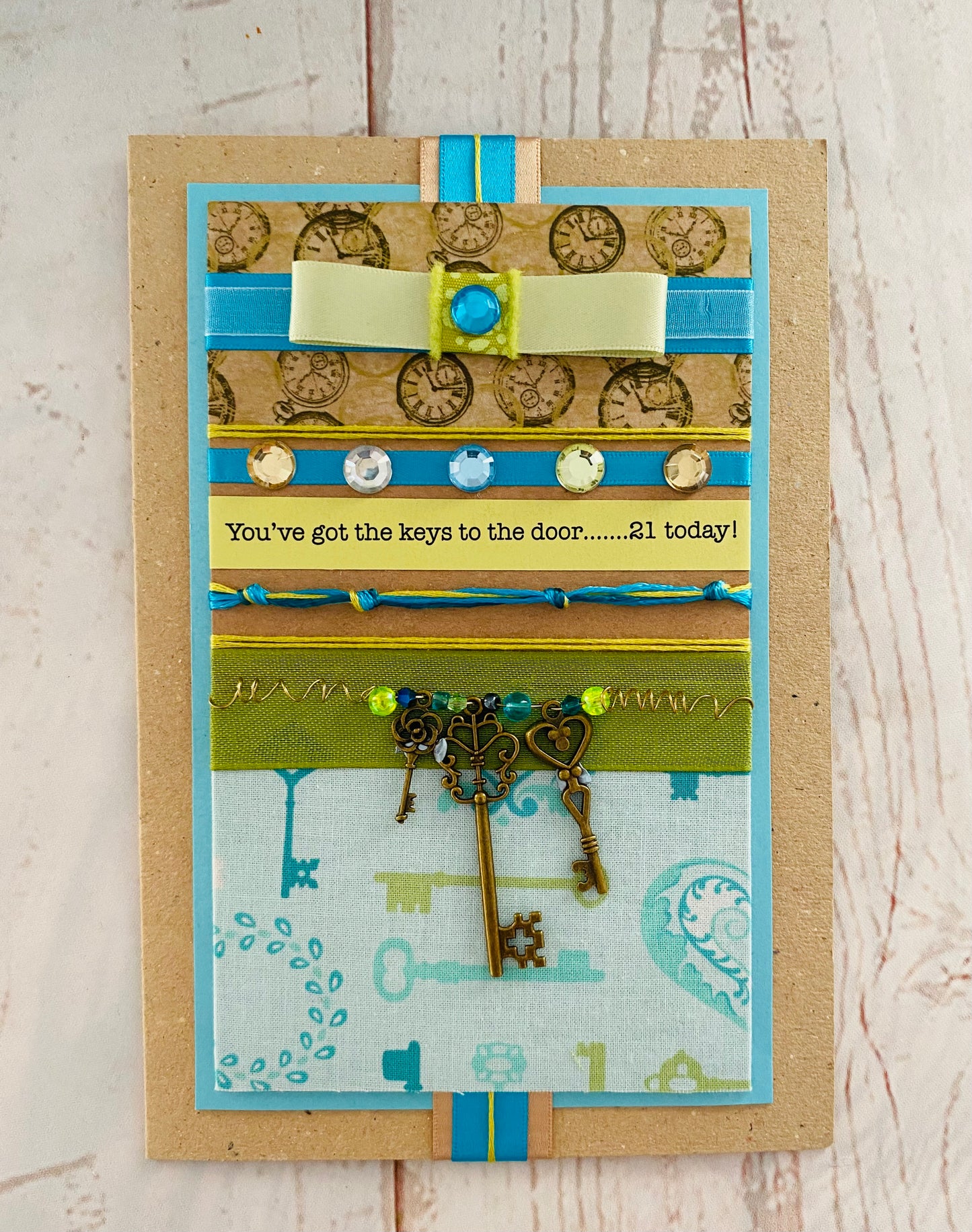 Keys To The Door Handmade Card