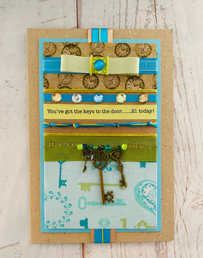 Keys To The Door Handmade Card
