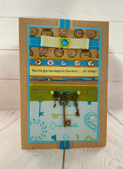 Keys To The Door Handmade Card