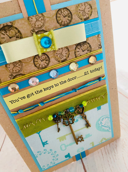 Keys To The Door Handmade Card