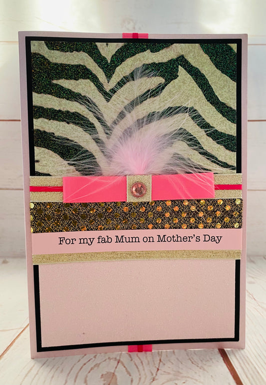 Zebra Fun Handmade Card
