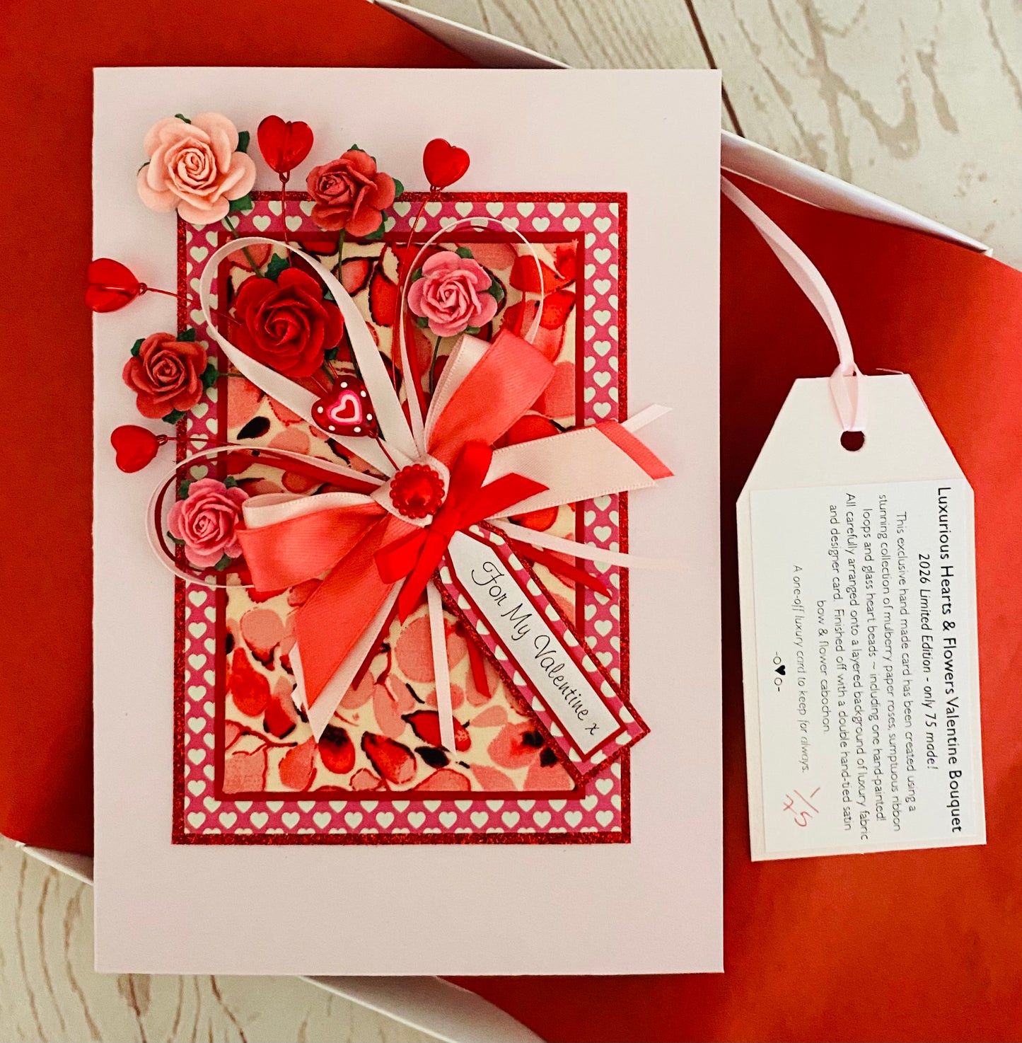 Luxury Hearts & Flowers Valentine Bouquet ~ 2026 Limited Edition