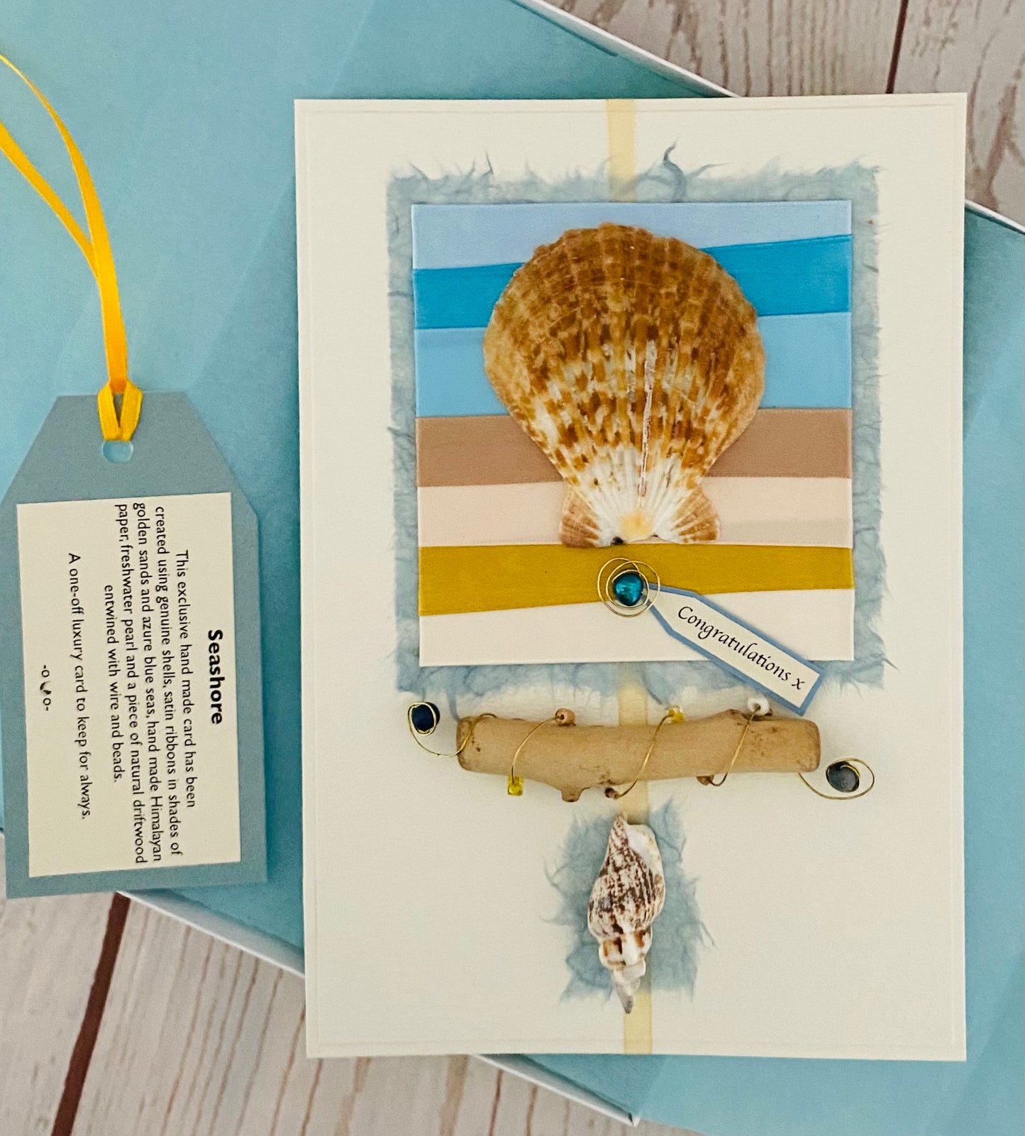 Luxury Seashore Handmade Card