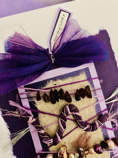 Luxury Purple Devotion Handmade Card