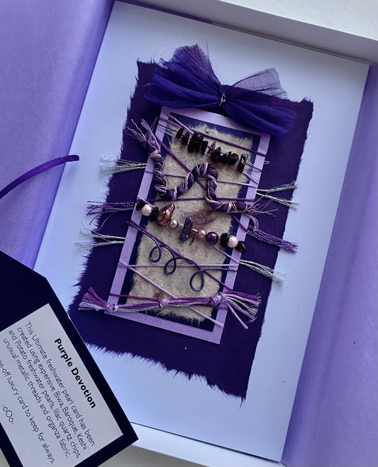 Luxury Purple Devotion Handmade Card