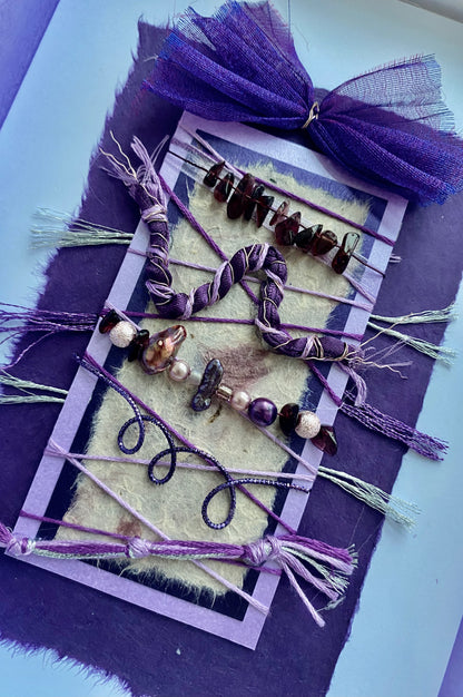 Luxury Purple Devotion Handmade Card