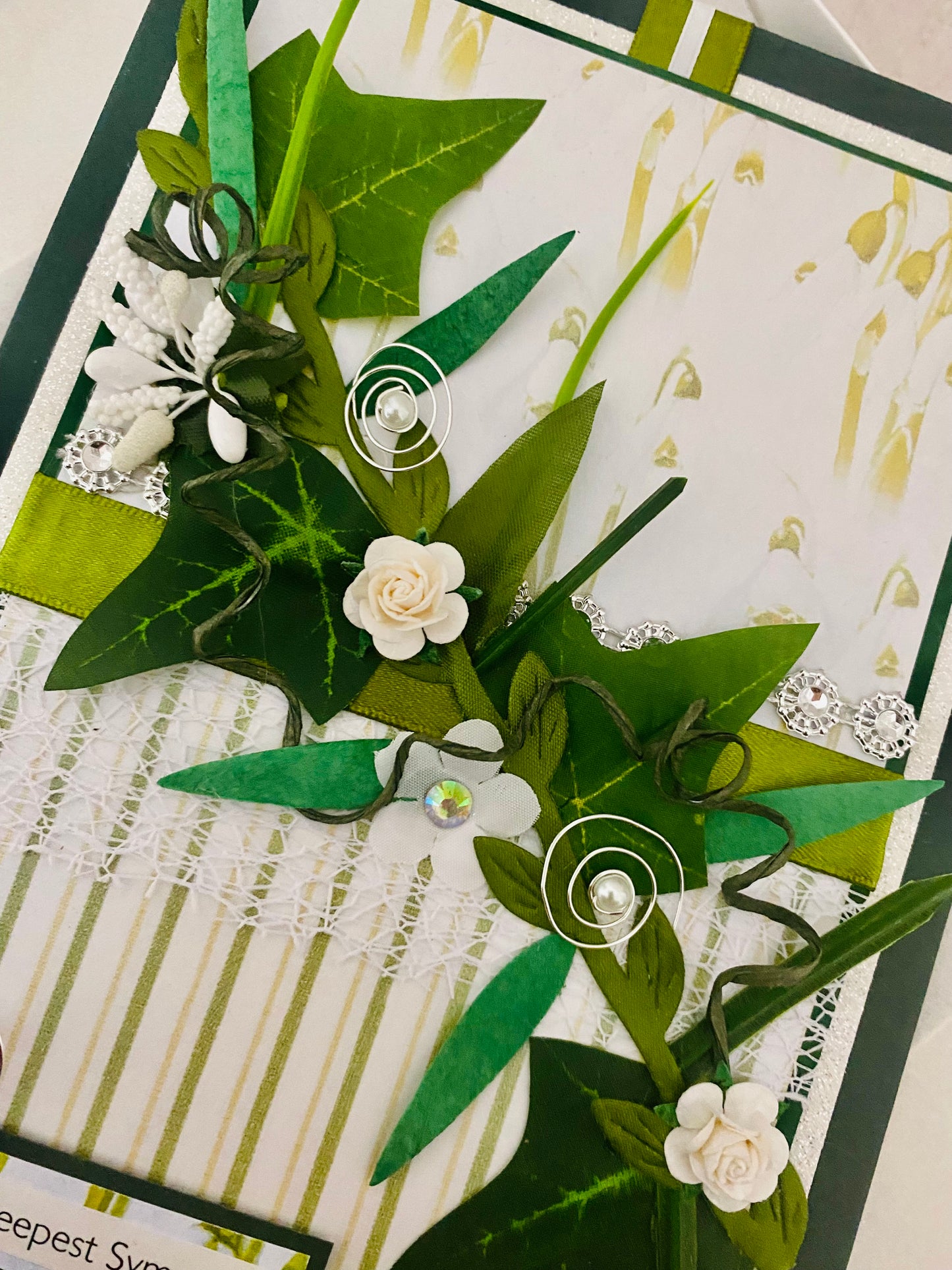 Snowdrop Handmade Card