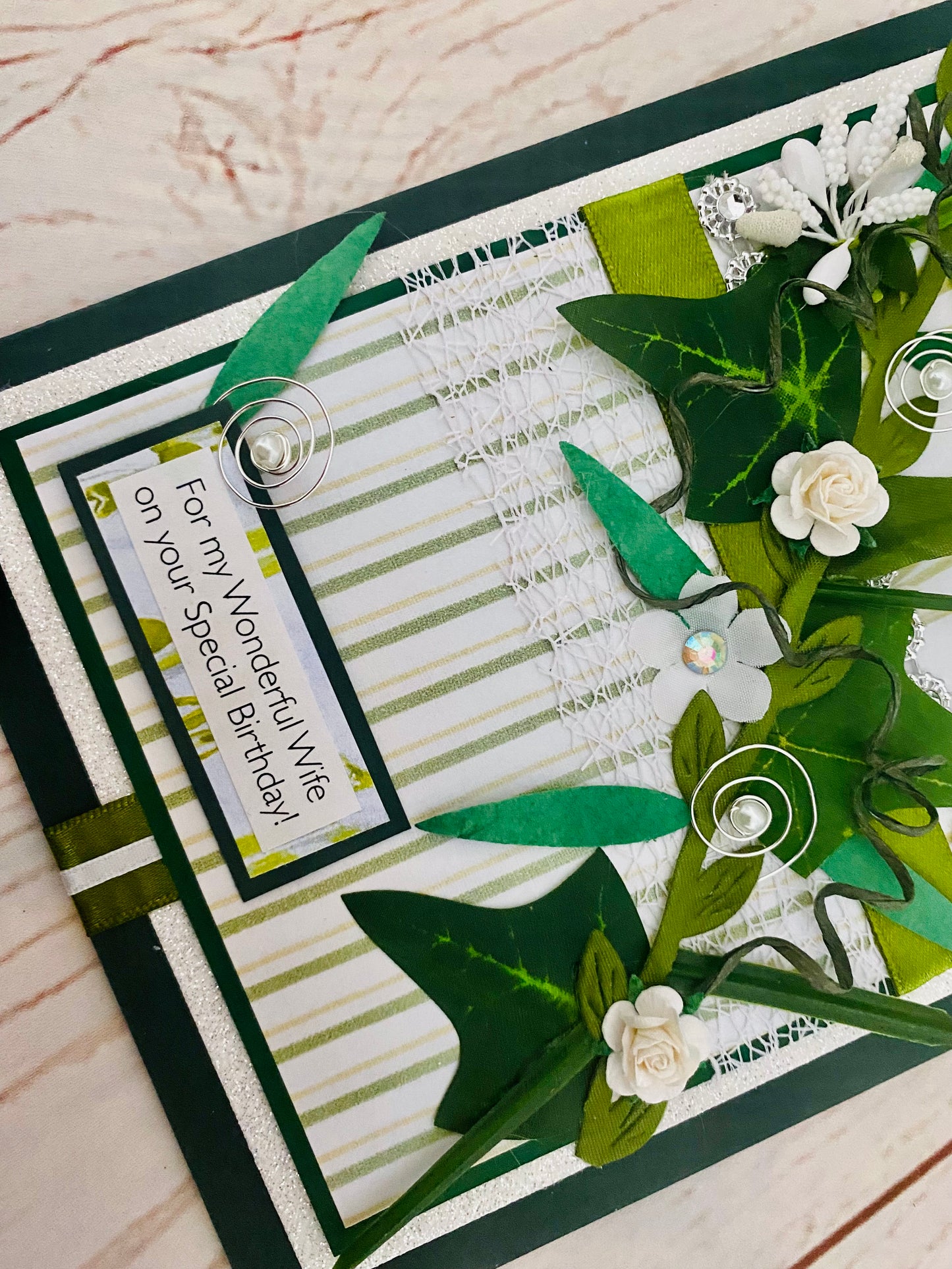 Snowdrop Handmade Card