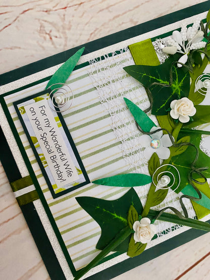 Snowdrop Handmade Card