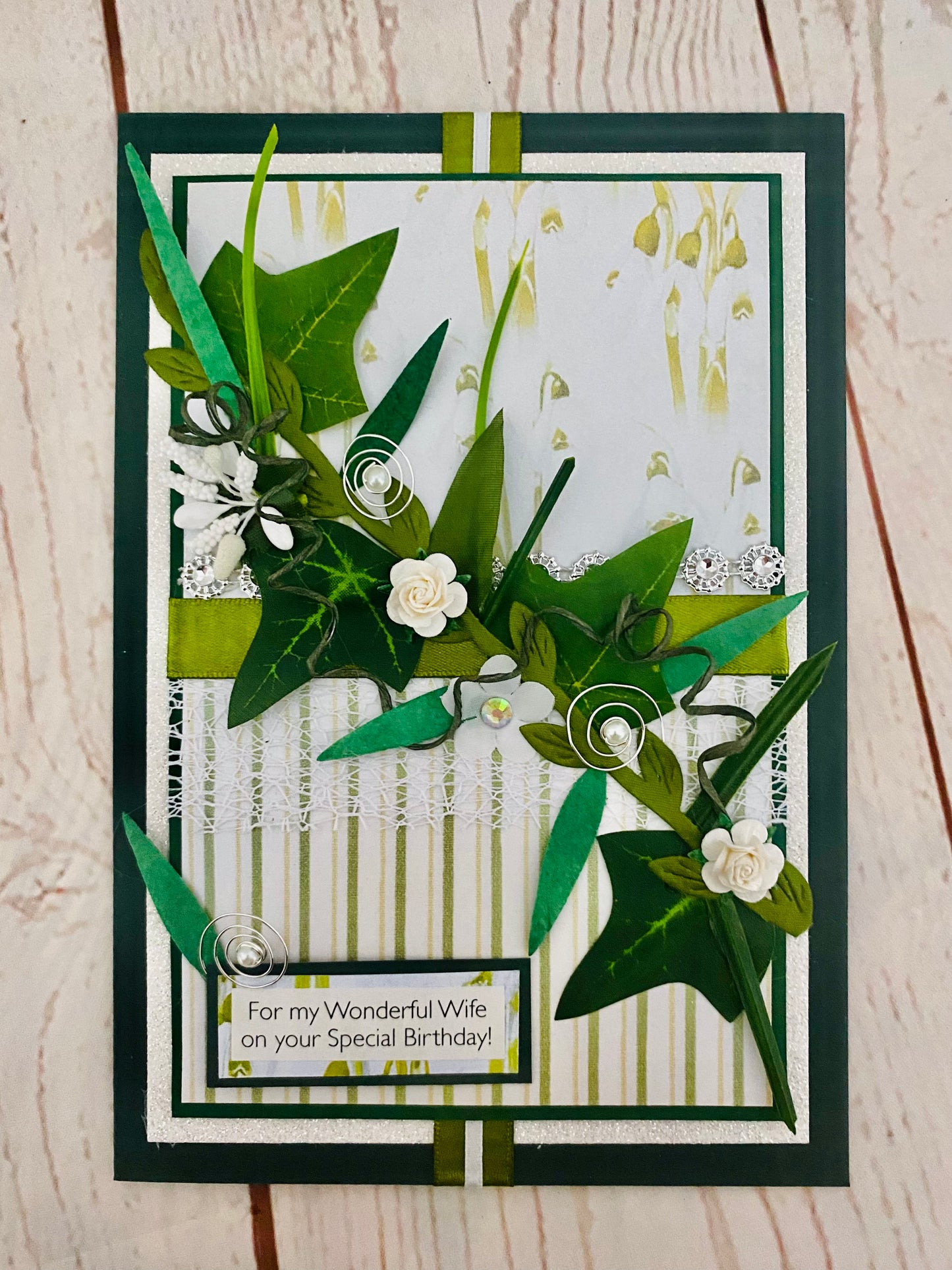 Snowdrop Handmade Card