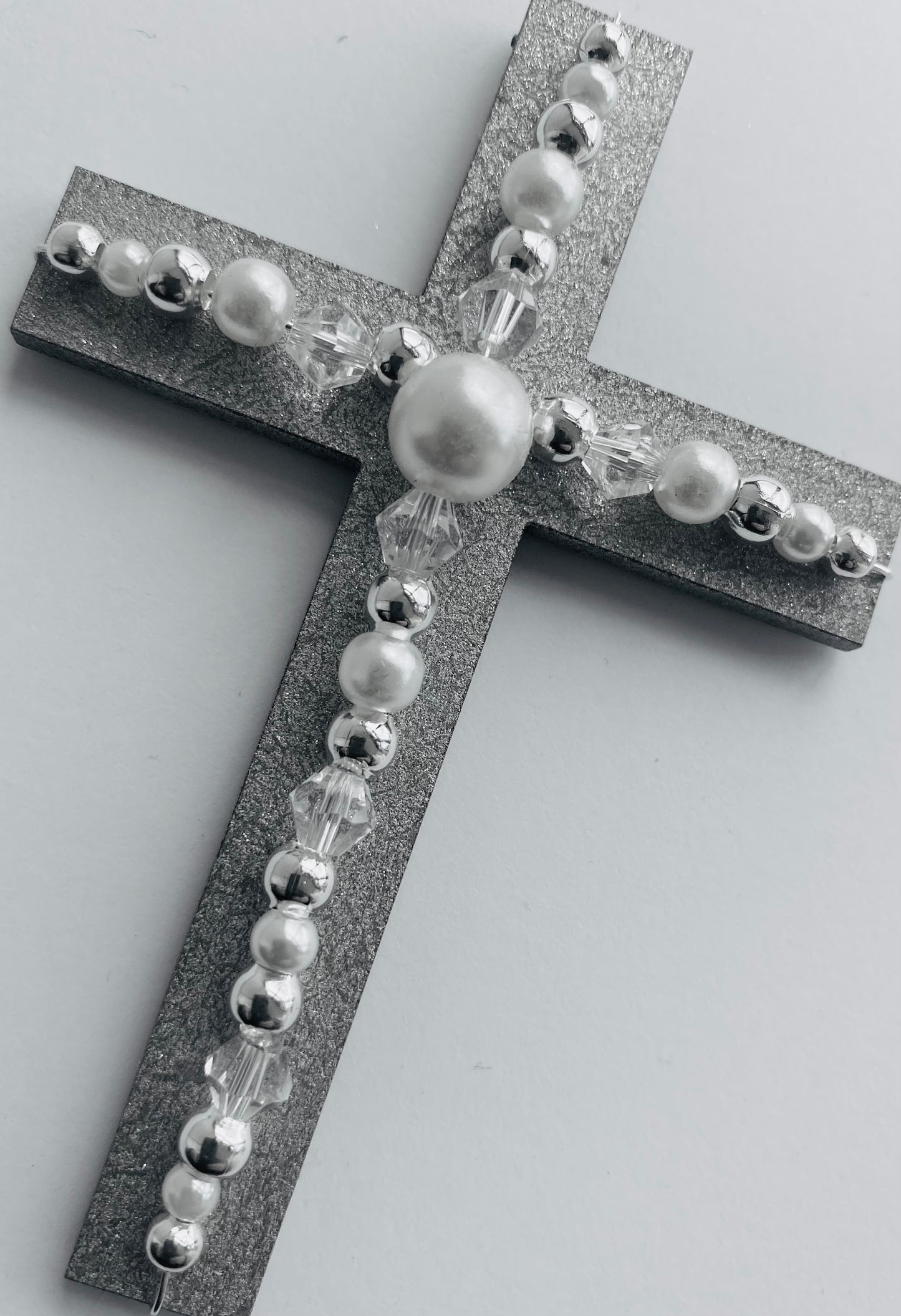 Silver Cross Handmade Card