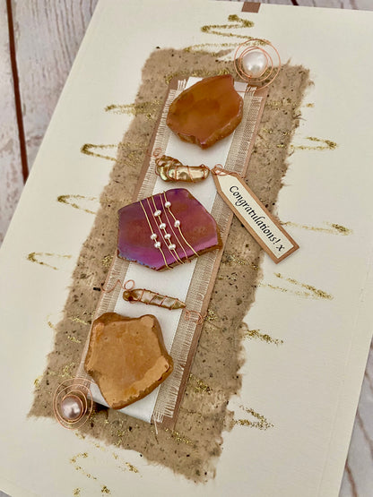 Stepping Stones Luxury Handmade Card