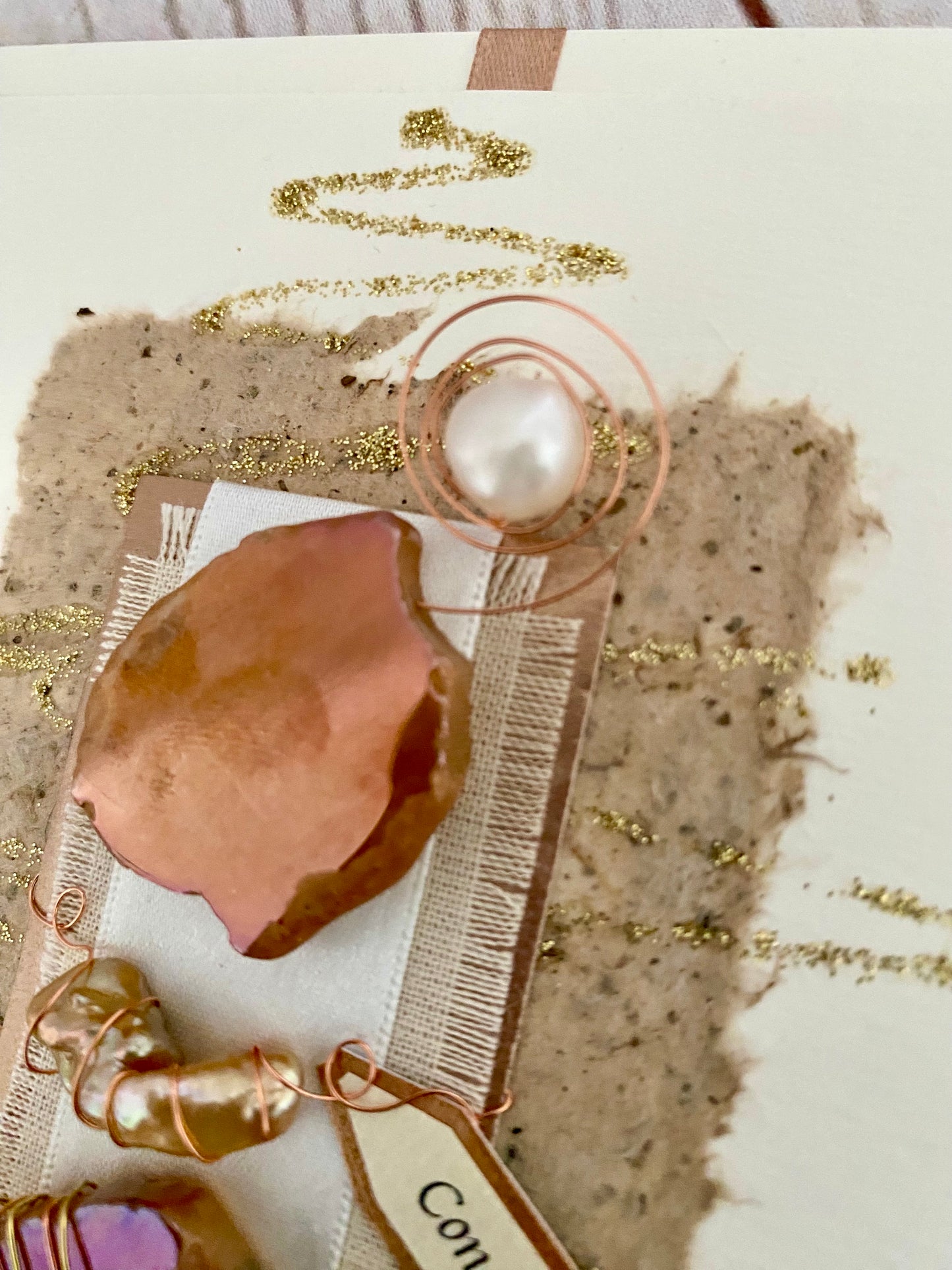 Stepping Stones Luxury Handmade Card