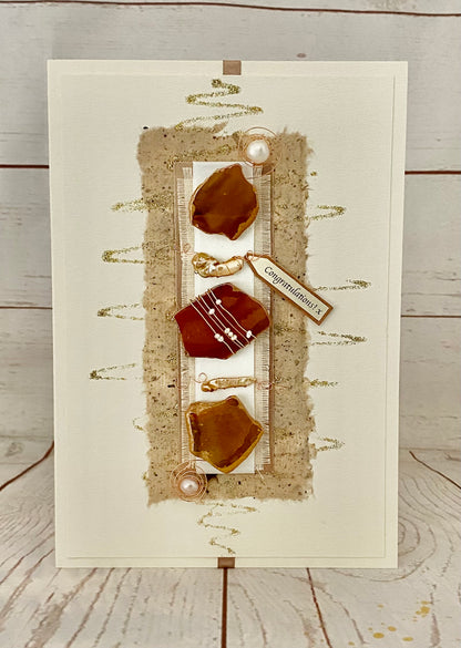 Stepping Stones Luxury Handmade Card