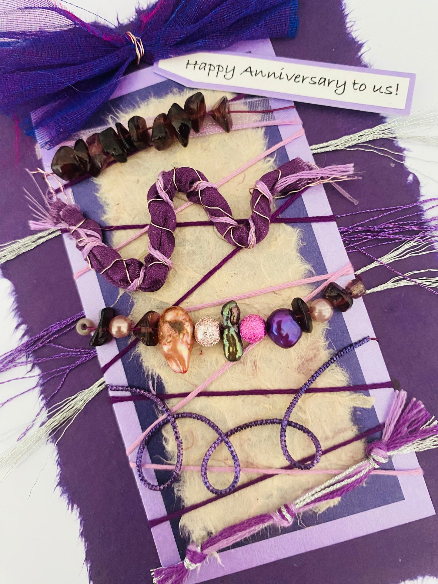 Luxury Purple Devotion Handmade Card