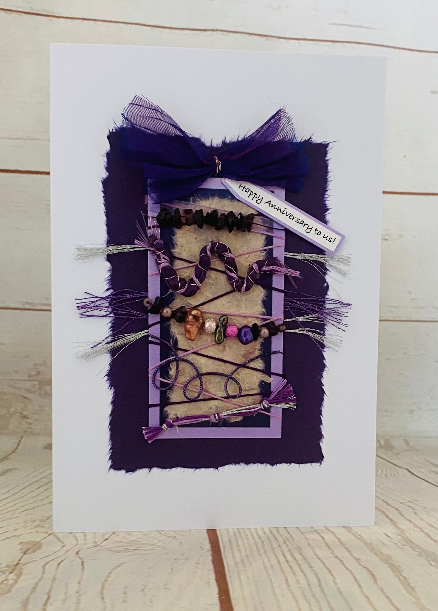 Luxury Purple Devotion Handmade Card