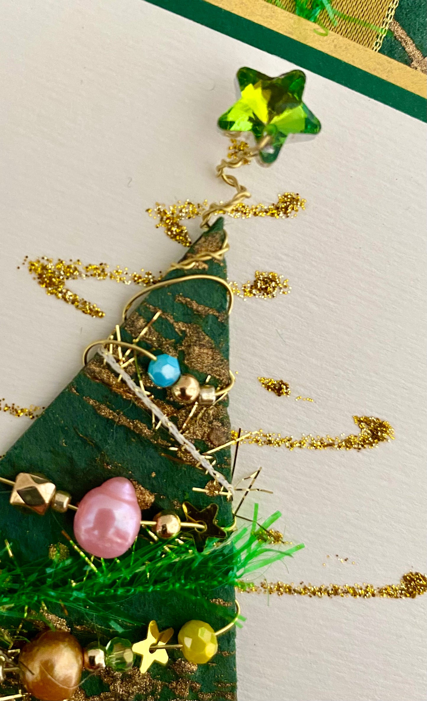Luxury Garland Tree Handmade Christmas Card ~ LIMITED EDITION