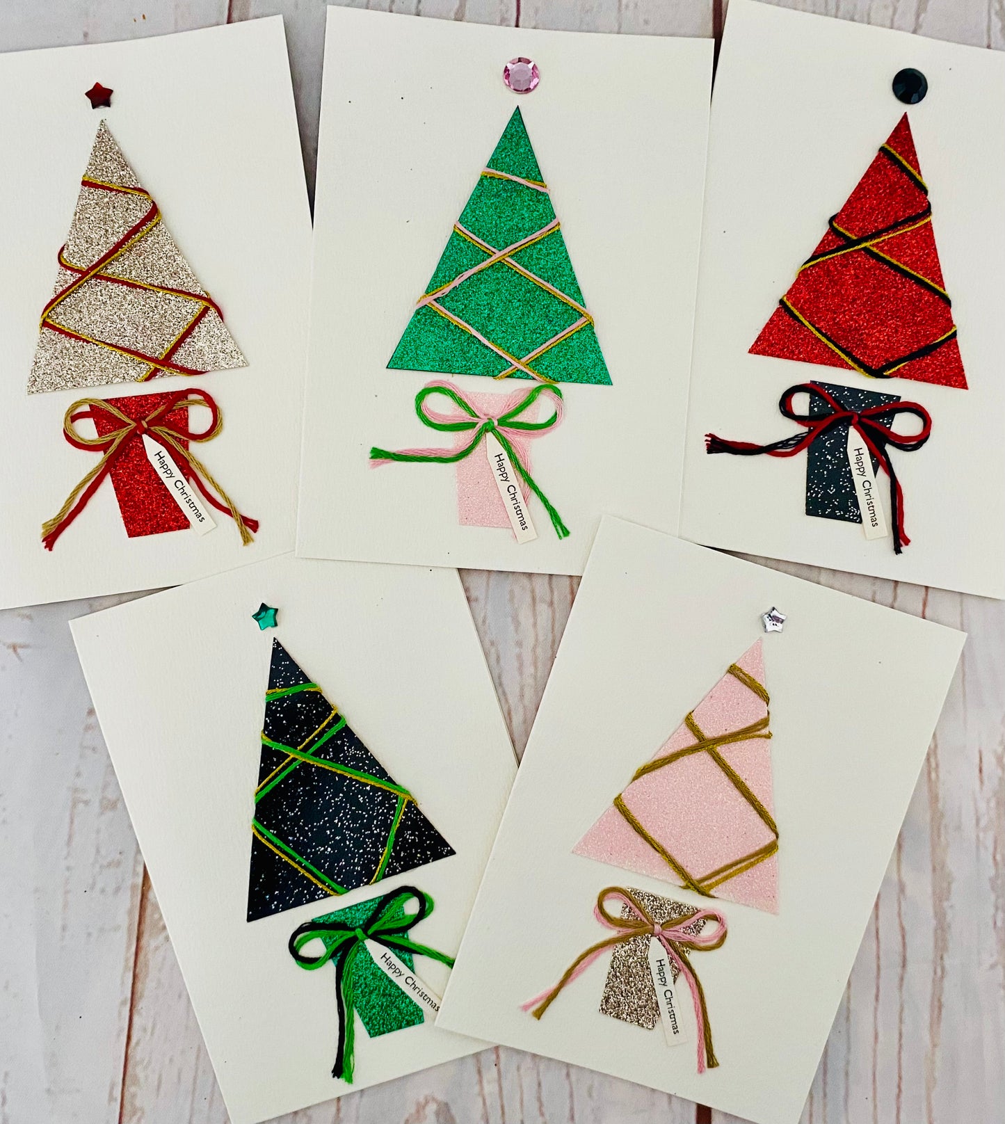 Sparkle Christmas Tree Handmade Card