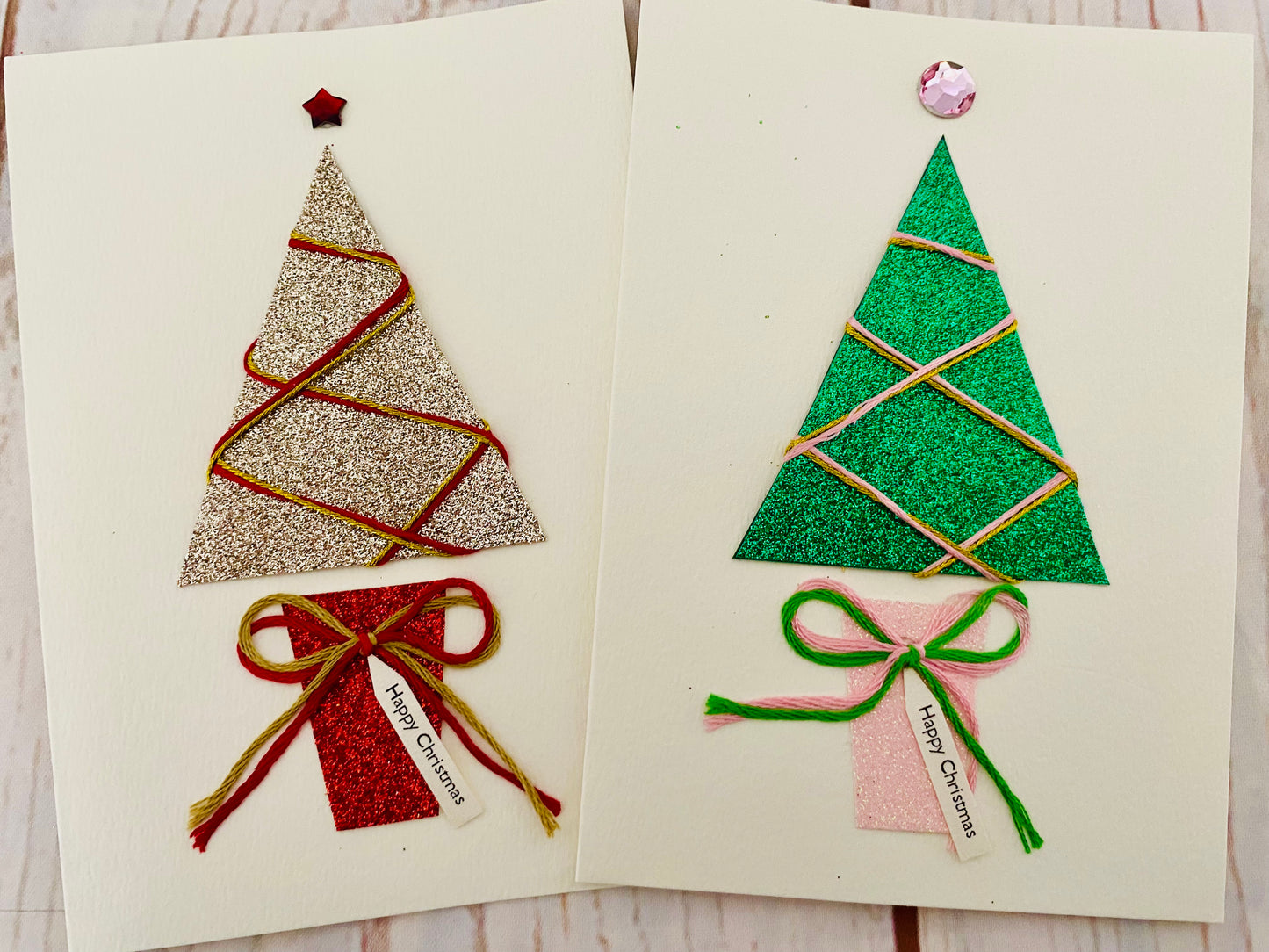 Sparkle Christmas Tree Handmade Card