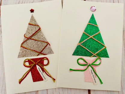 Sparkle Christmas Tree Handmade Card