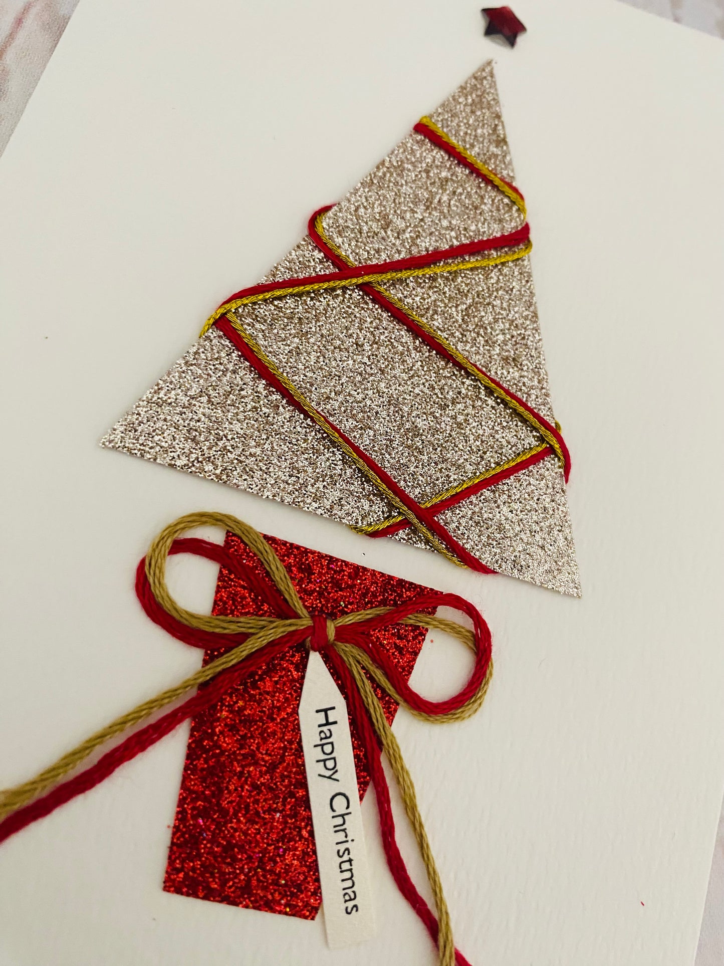 Sparkle Christmas Tree Handmade Card