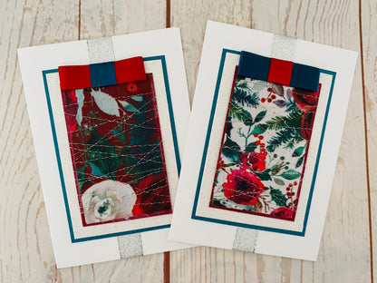 Christmas Roses Handmade Card