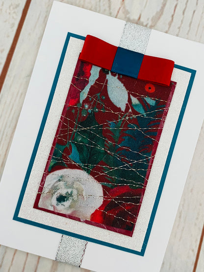 Christmas Roses Handmade Card