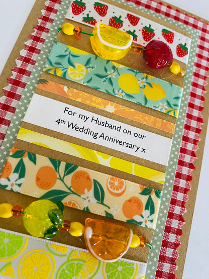 Forever Fruits Handmade Card