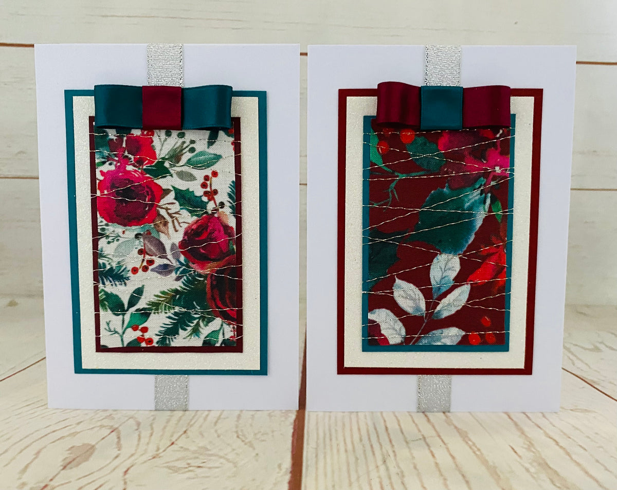 Christmas Roses Handmade Card