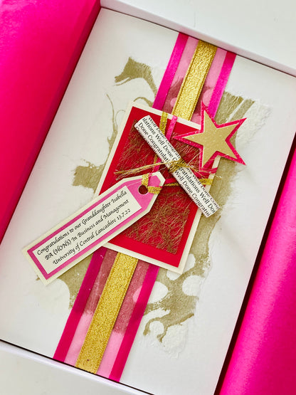 Pink Graduation Handmade Card
