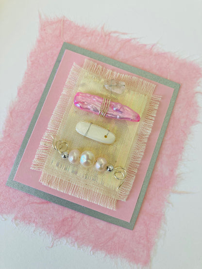 Luxury Pink Harmony Handmade Card