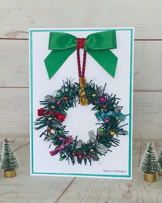 Luxury Wreath Handmade Card