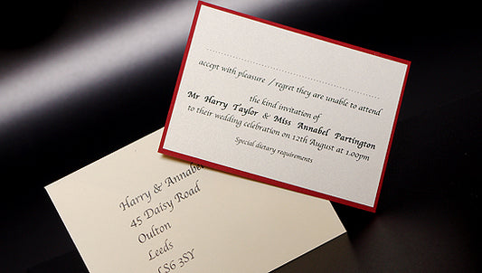 Handmade Party Invitation Reply Cards