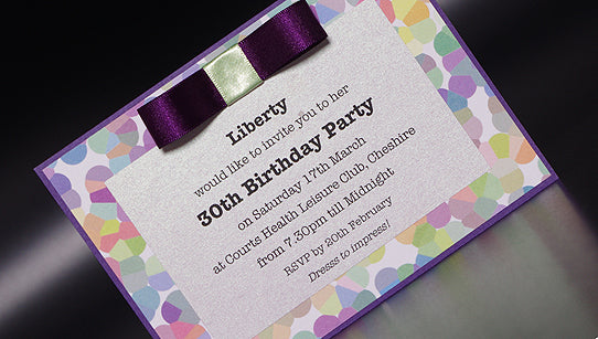 Liberty Handmade Birthday Party Invitation