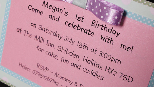 Pastel Handmade Party Invitation