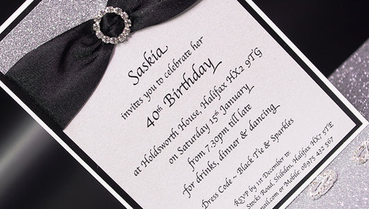 Glitter Glamour Formal Party Invitation