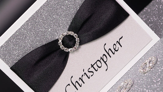 Glitter Glamour Formal Placecard