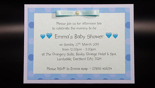 Boys Baby Shower Party Invitation