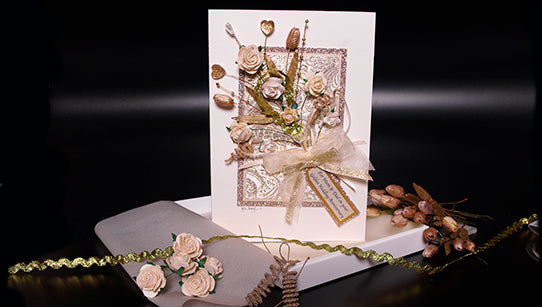 Luxury Gold Bouquet Handmade Card