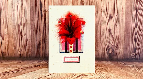 Frivolous Valentines Handmade Card