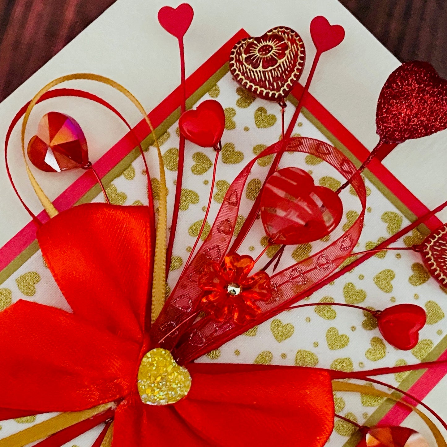 Sweetheart Bouquet Handmade Card