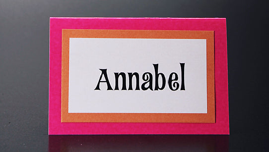 Bargain Wedding Table Printed Placecard