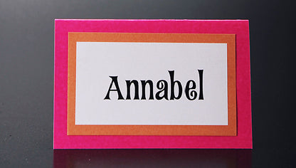 Bargain Wedding Table Printed Placecard