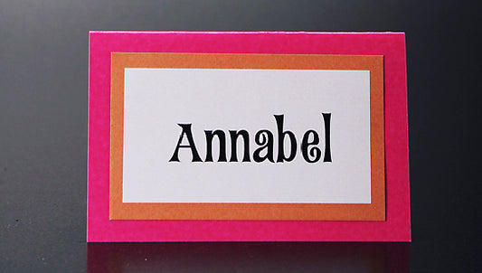 Bargain Wedding Table Printed Placecard